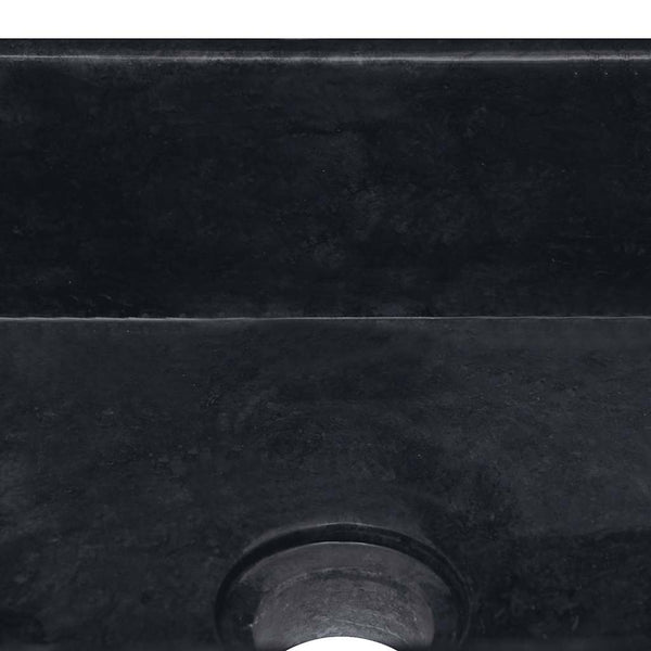 Waschbecken Schwarz 30x30x13 cm Marmor
