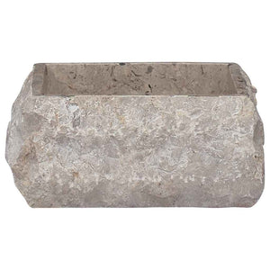vidaXL Sink Gray 30x30x13 cm Marble