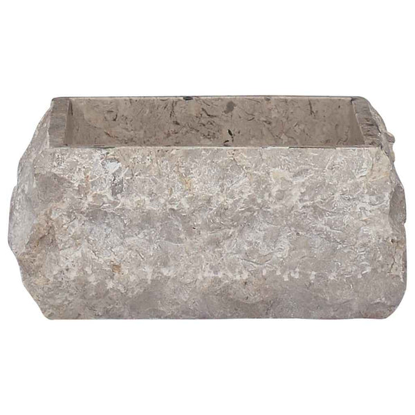 vidaXL Sink Gray 30x30x13 cm Marble
