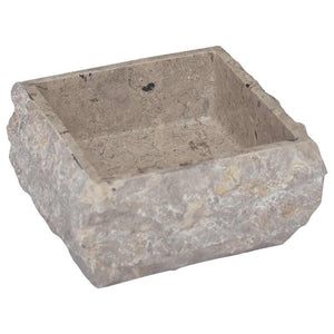 vidaXL Sink Gray 30x30x13 cm Marble