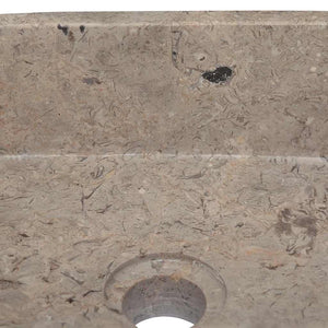 vidaXL Sink Gray 30x30x13 cm Marble