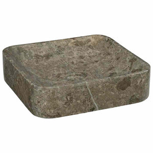 Waschbecken Grau 40x40x10 cm Marmor