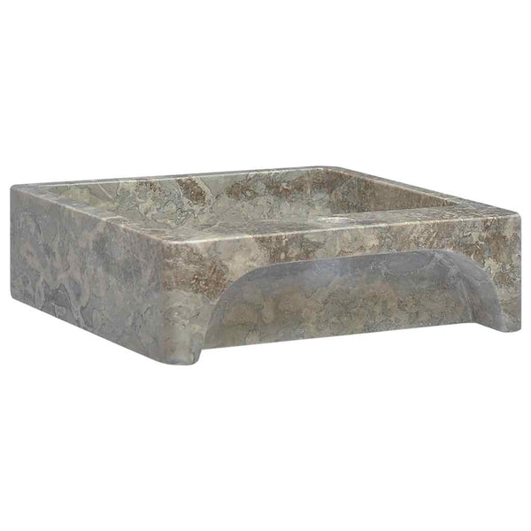 vidaXL Sink Grey 40x40x12 cm Marble