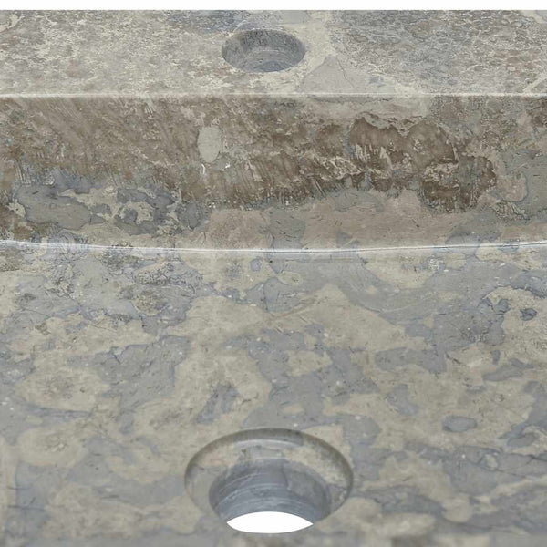 vidaXL Sink Grey 40x40x12 cm Marble