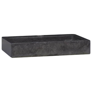 Wandwaschbecken Schwarz 38x24x6,5 cm Marmor