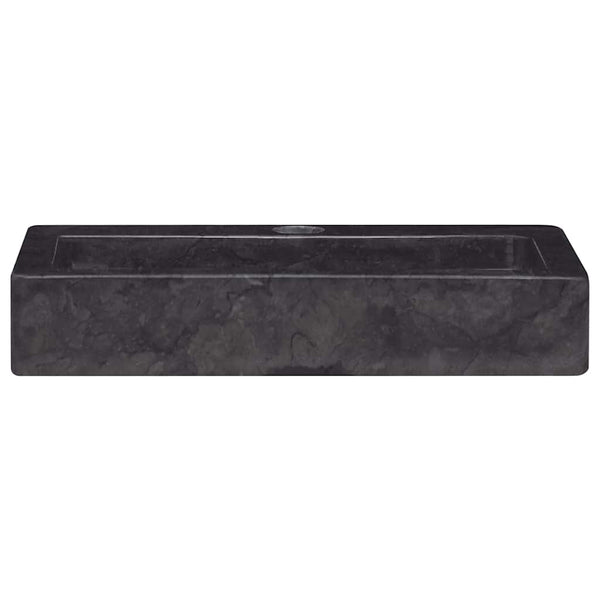 Wandwaschbecken Schwarz 38x24x6,5 cm Marmor