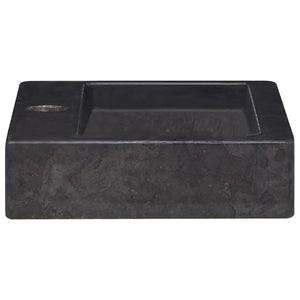 Wandwaschbecken Schwarz 38x24x6,5 cm Marmor