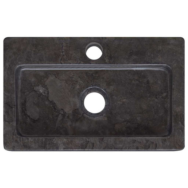 Wandwaschbecken Schwarz 38x24x6,5 cm Marmor