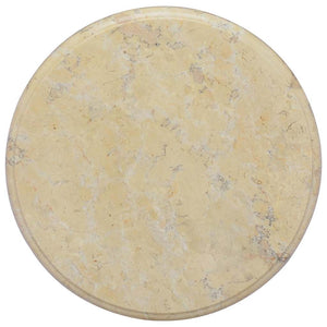 Tischplatte Creme Ø40x2,5 cm Marmor