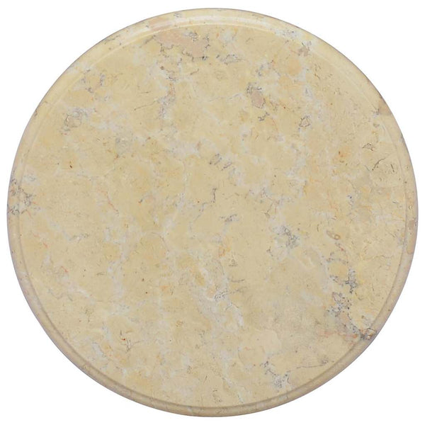 Tischplatte Creme Ø40x2,5 cm Marmor