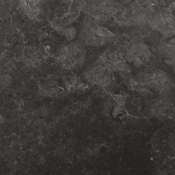 Tischplatte Schwarz Ø40x2,5 cm Marmor