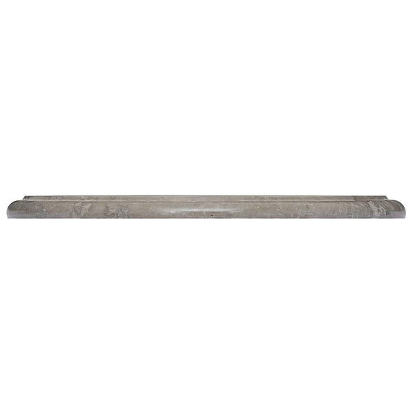vidaXL Plateau de table Gris Ø40x2,5 cm Marbre
