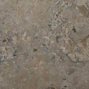 vidaXL Plateau de table Gris Ø40x2,5 cm Marbre