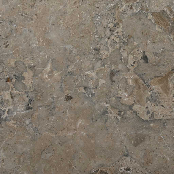 vidaXL Plateau de table Gris Ø40x2,5 cm Marbre