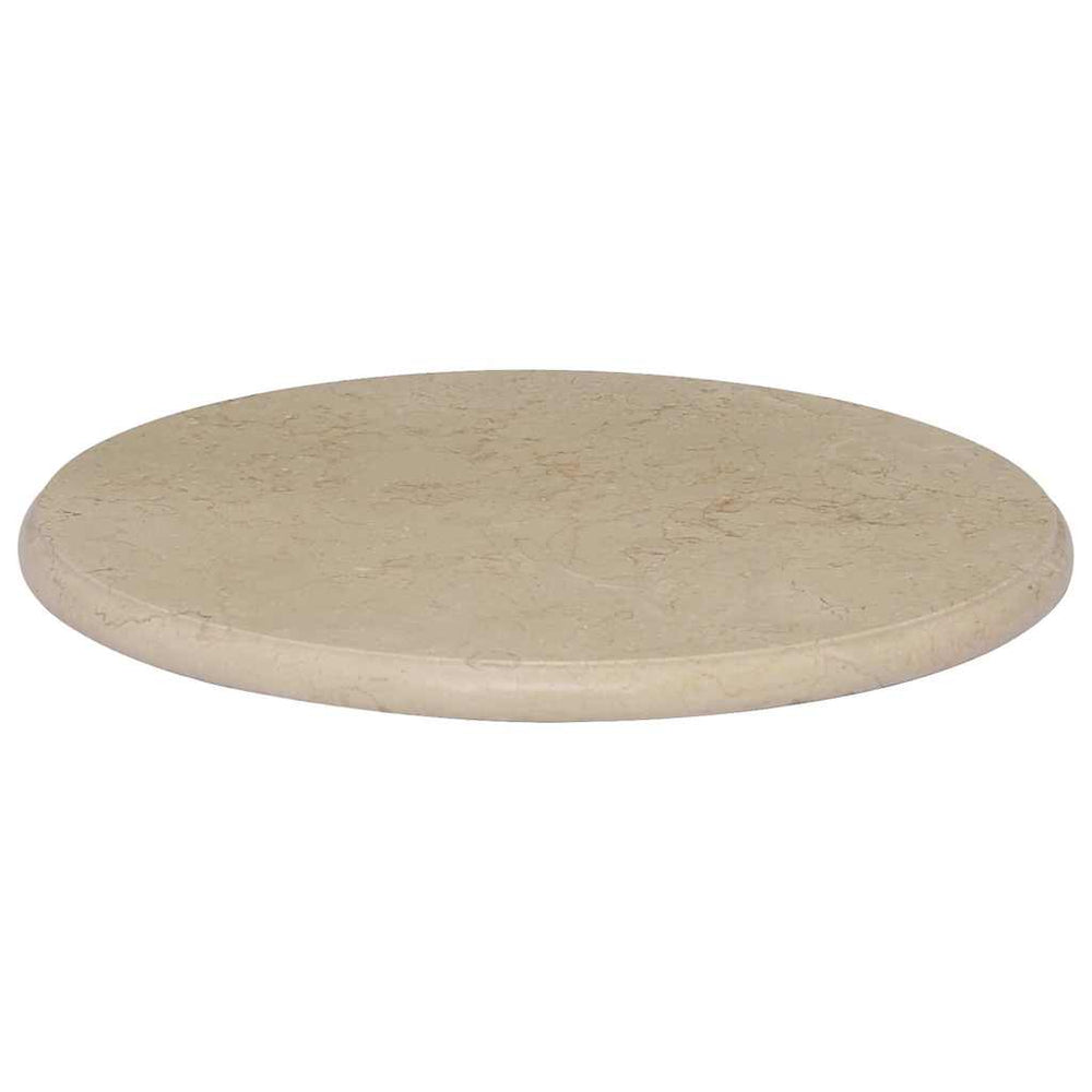 Tischplatte Creme Ø50x2,5 cm Marmor
