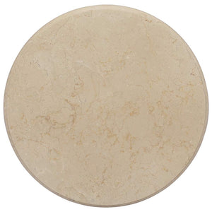 Tischplatte Creme Ø50x2,5 cm Marmor