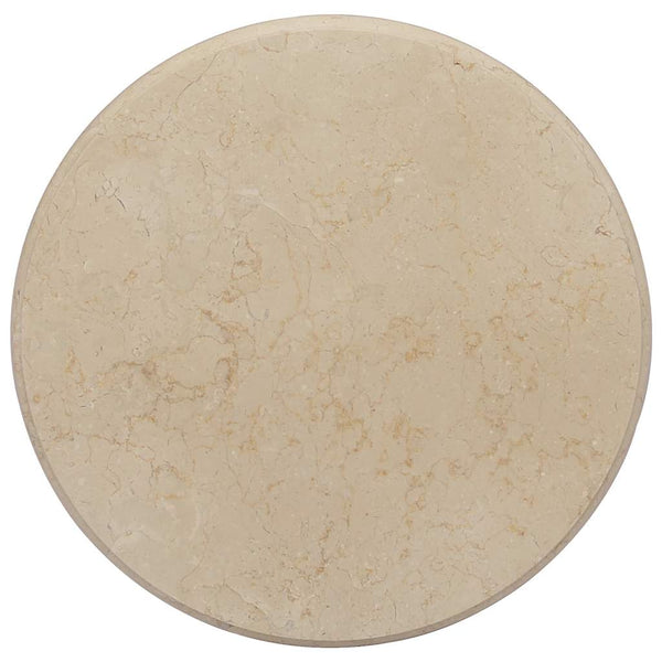 Tischplatte Creme Ø50x2,5 cm Marmor