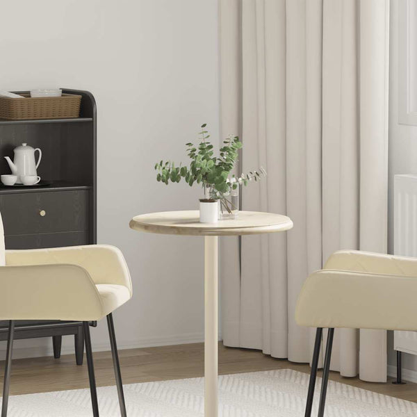 Tischplatte Creme Ø50x2,5 cm Marmor