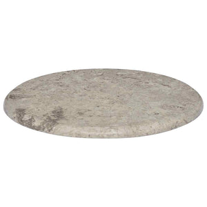 Tischplatte Grau Ø50x2,5 cm Marmor
