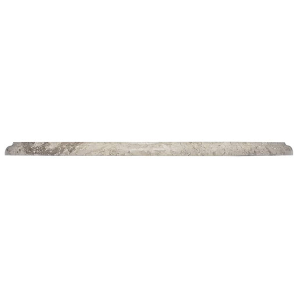 Tischplatte Grau Ø50x2,5 cm Marmor