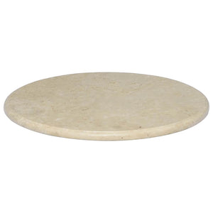 Tischplatte Creme Ø60x2,5 cm Marmor