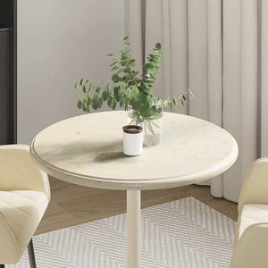 Tischplatte Creme Ø60x2,5 cm Marmor