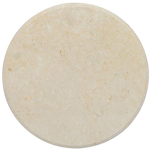Tischplatte Creme Ø60x2,5 cm Marmor