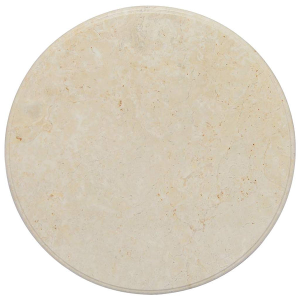 Tischplatte Creme Ø60x2,5 cm Marmor
