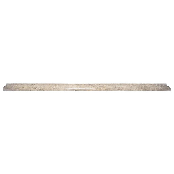 Tischplatte Grau Ø60x2,5 cm Marmor