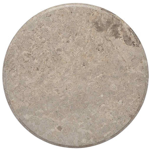 Tischplatte Grau Ø60x2,5 cm Marmor