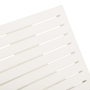 vidaXL Chaise longue en plastique Blanc