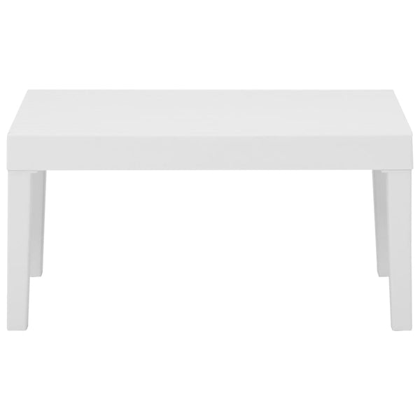 Lounge-Gartentisch Kunststoff Weiß