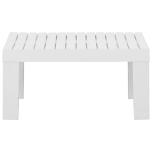 Lounge-Gartentisch Kunststoff Weiß
