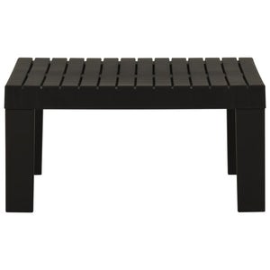Lounge-Gartentisch Kunststoff Grau