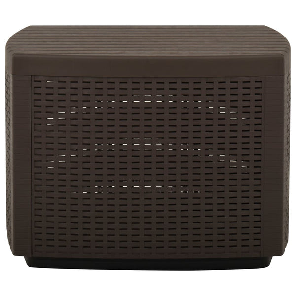Gartentisch Mokka 53x53x40 cm Kunststoff