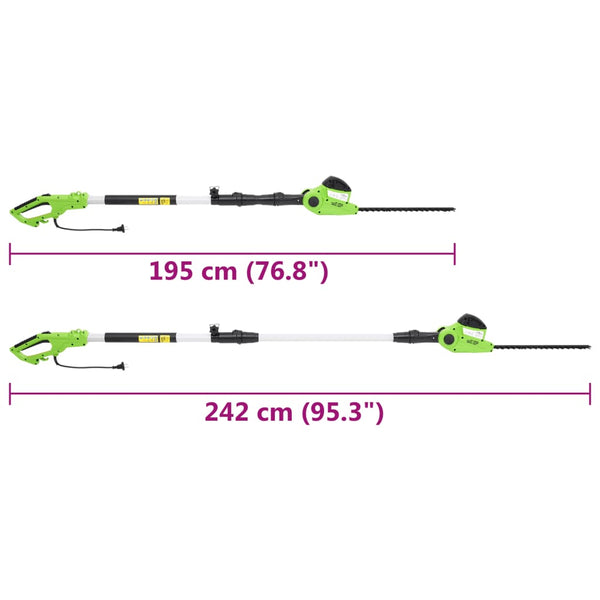 Elektrische Teleskopstangen-Heckenschere 41 cm 550 W