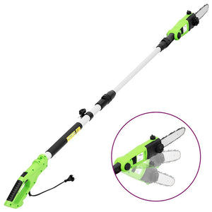 vidaXL Tronçonneuse à perche/taille-haie télescopique 2-en-1 25/41 cm 710/550W
