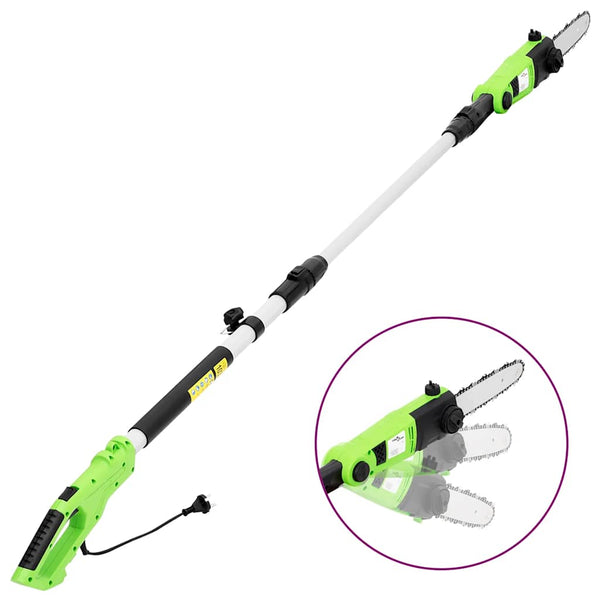 vidaXL Tronçonneuse à perche/taille-haie télescopique 2-en-1 25/41 cm 710/550W