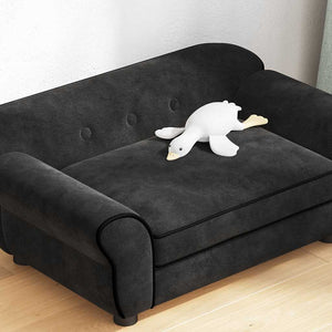 Hundesofa Schwarz 72x45x30 cm Plüsch