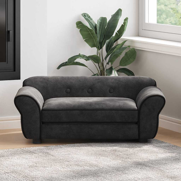 Hundesofa Schwarz 72x45x30 cm Plüsch