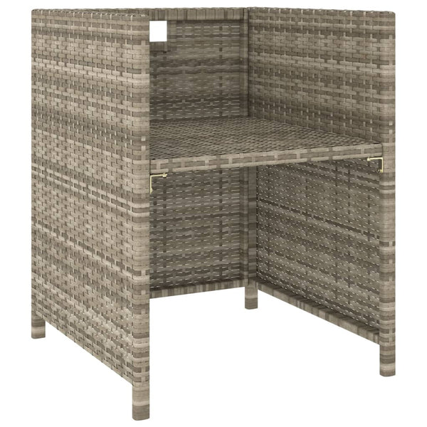 6-tlg. Garten-Essgruppe mit Auflagen Poly Rattan Beige