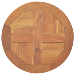 Tischplatte Massivholz Teak Rund 2,5 cm 40 cm