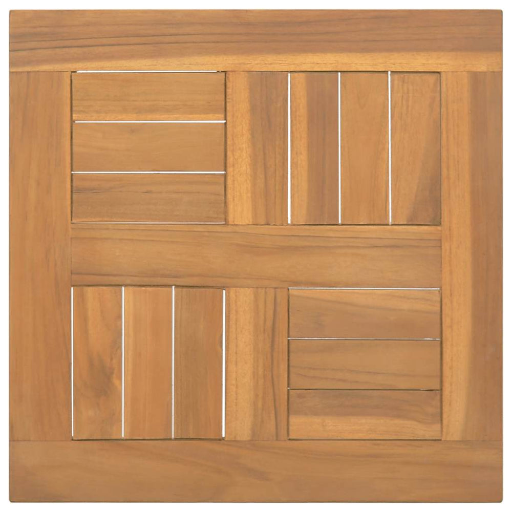 Tischplatte Quadratisch 40x40x2,5 cm Massivholz Teak