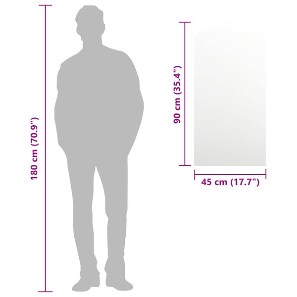 Spiegel 90x45 cm Wandspiegel Glas