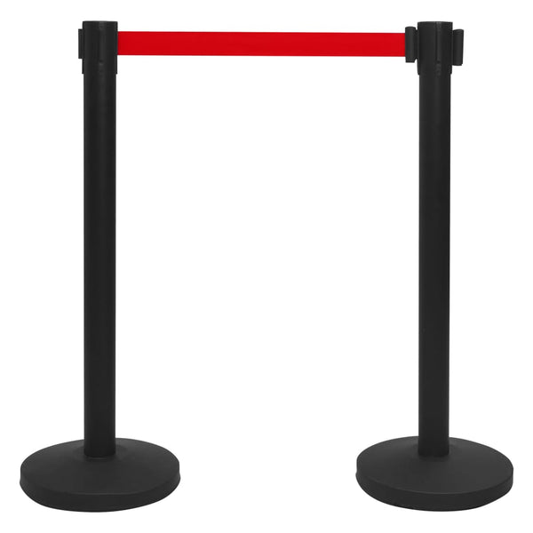 Personenleitsysteme 4 Stk. Eisen Schwarz