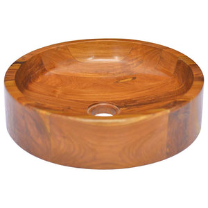 Teak Waschbecken Massivholz Ø40cm