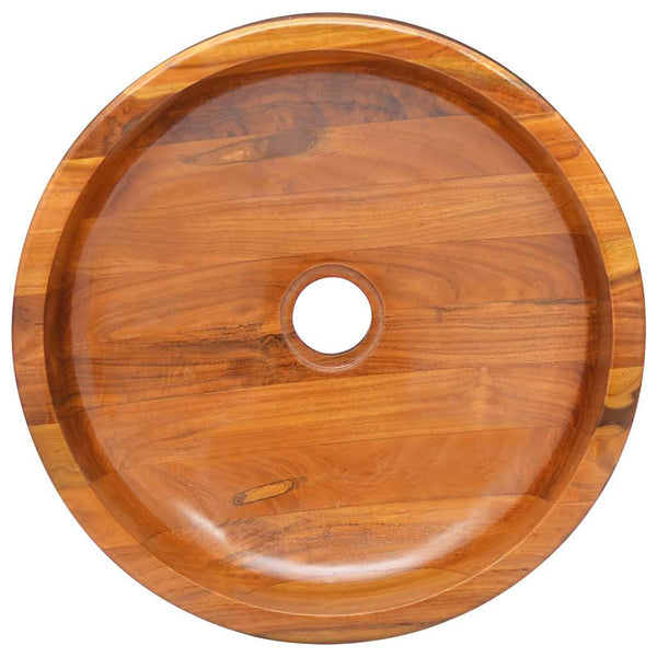 Teak Waschbecken Massivholz Ø40cm