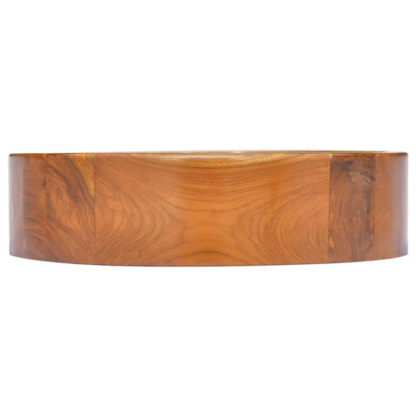 Teak Waschbecken Massivholz Ø40cm