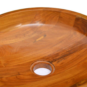 Teak Waschbecken Massivholz Ø40cm