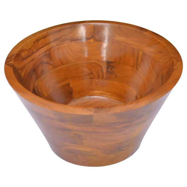 Teak Waschbecken Massivholz Ø40cm